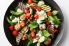 Lamb and haloumi meatball salad