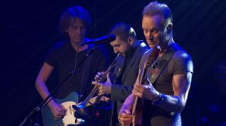 Sting perform at the Bataclan reopening