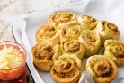 Cheese and basil pull-apart scrolls