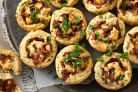 Caramelised onion and herb scrolls