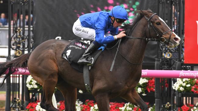 Francis Of Assisi crushed his rivals in the Queen Elizabeth Stakes at Flemington.