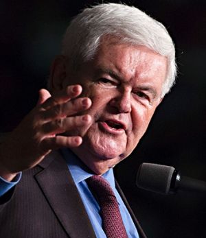 Big Trump supporter: Ex-House Speaker Newt Gingrich.