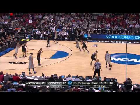 Eastern Washington vs. Georgetown: Paul White layup