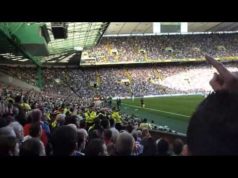 Rangers fans at Parkhead