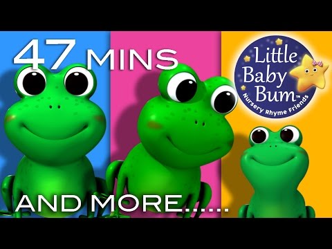 Five Little Speckled Frogs | Plus Lots More Nursery Rhymes | Compilation from LittleBabyBum!