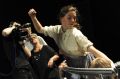 A blow to the arts: NIDA teacher Di Drew and students Maree Cole and Miranda Daughtry rehearse a scene from The ...