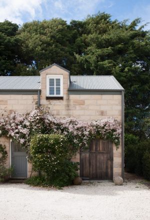 It was the barn, above, that first made the couple fall in love with the house.