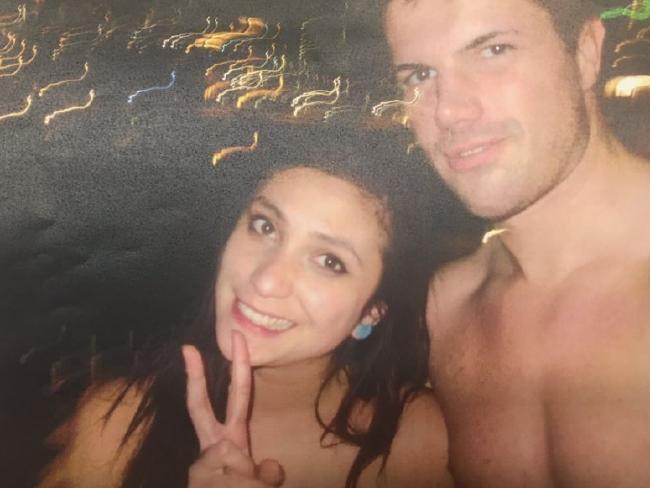 Warriena Wright and Gable Tostee in a photo police found on his camera.