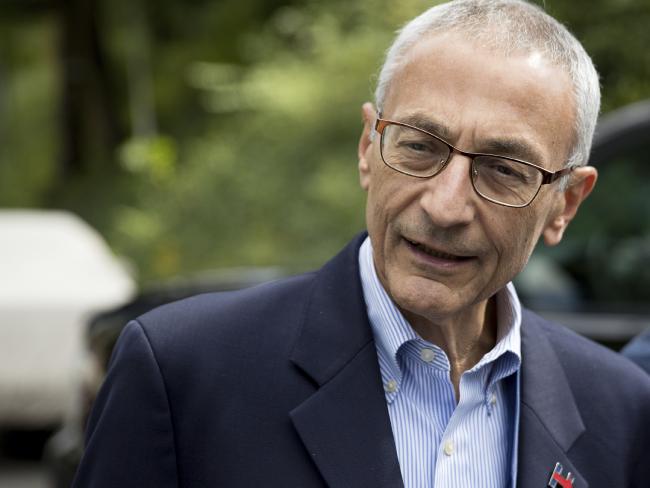 Hillary Clinton's campaign manager John Podesta. Picture: AP/Andrew Harnik