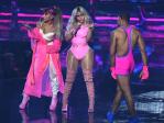 Ariana Grande and Nicki Minaj perform onstage during the 2016 MTV Video Music Awards at Madison Square Garden on August 28, 2016 in New York City. Picture: AFP