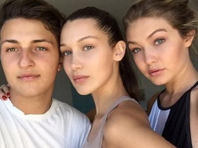 Anwar Hadid has followed his sisters, Bella and Gigi, into the modelling world. Picture: Instagram