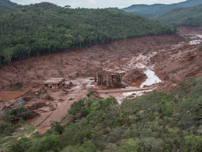 The whole village of Bento Rodrigues was wiped out in minutes. Picture: Christophe Simon/AFP