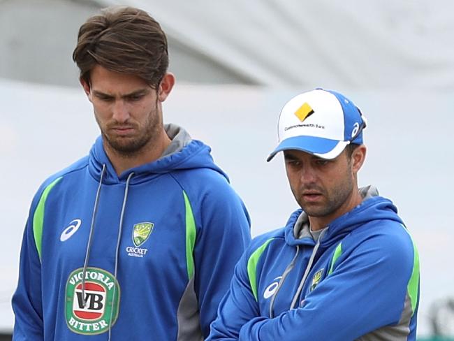 Callum Ferguson (R) comes into the Australian XI for Mitch Marsh (L).