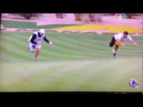 Best caddy race yet - 16th hole @ Waste Management Phoenix Open