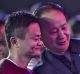 Billionaire Jack Ma, chairman of Alibaba Group (left) smiles for a photograph at the launch of the Singles' Day shopping ...