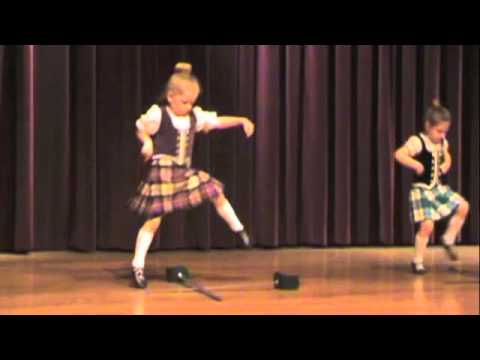 Primary highland dancing, sword dance