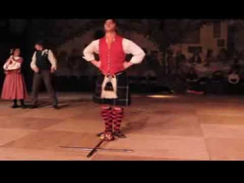 Awesome Male Scottish Sword Dance