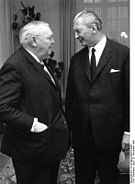 Ludwig Erhard und sein Nachfolger Kurt Georg Kiesinger