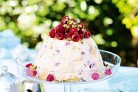 Raspberry & pistachio ice-cream...