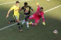 Wizard: Roy Krishna takes the ball past Michael Neill and Paul Izzo on his way to scoring against the Mariners at GIO ...