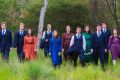 The cast in Spring Awakening, from left, Pip Carroll as Moritz, Liam Downing as Otto, Breanna Macey as Thea Jake Willis ...