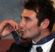Jobe Watson with his Brownlow medal in 2012.