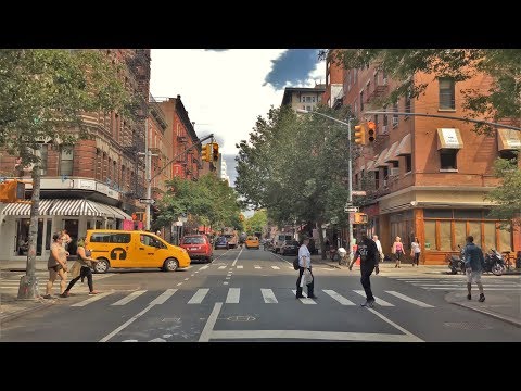 Driving Downtown - Greenwich Village - New York City NY USA