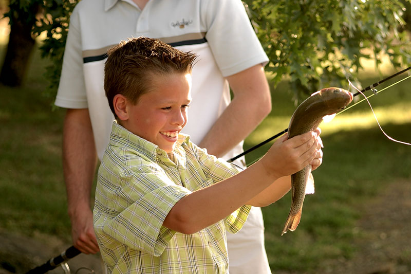 Tuki Trout Farm Family Fly Fishing trip