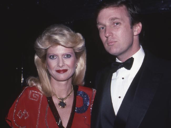 Ivana and Donald Trump in December 1982 in New York City. Picture: Sonia Moskowitz/Getty Images