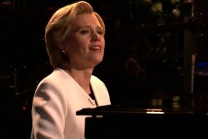 Kate McKinnon as Hillary Clinton on SNL following the shock US election.