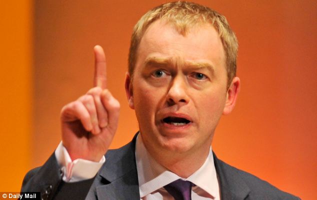 Nutter: Lib Dem president Tim Farron warned the party was in a 'critical state' and future survival could not be guaranteed