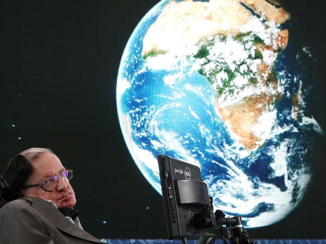 Stephen Hawking: ‘Find aliens before they find us’. Picture: AFP.