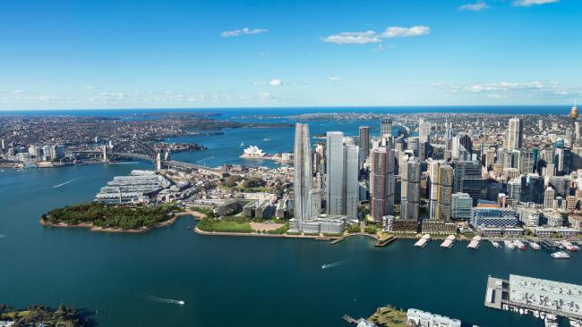 Barangaroo is a magic word for real estate in China where rich investors are buying up the harbourside apartments in this pocket of Australia. Picture: Artist’s impression Crown Casino at Barangaroo.