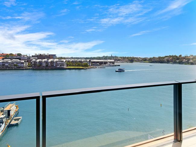 One of the few Barangaroo apartments left (above) it is directly over the water, which appealed to buyers rather than being high up in a tower