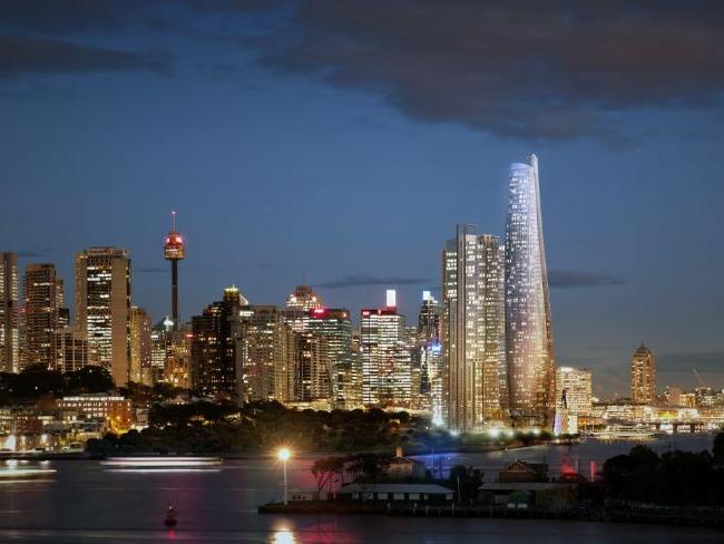 Chinese investors believe Barangaroo is synonymous with luxury, newness and unbeatable views. Picture: Artist’s impression Barangaroo skyline.