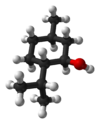 Ball-and-stick model of (−)-menthol