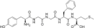 Chemical structure of Met-enkephalin.