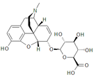 Chemical structure of Morphine-6-glucuronide.