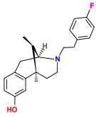 Chemical structure of Fluorophen.