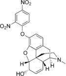 Chemical structure of 2,4-Dinitrophenylmorphine.