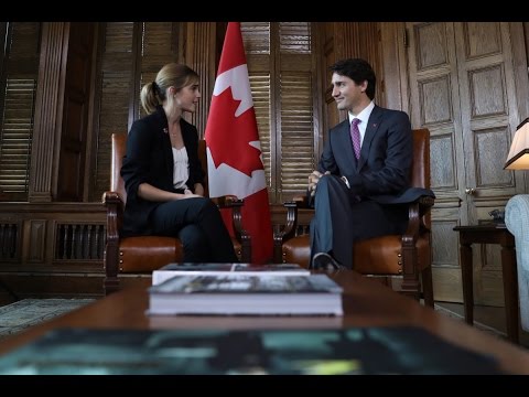 Emma Watson Meets Prime Minister Justin Trudeau