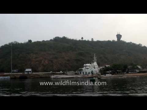 Naval dockyard of Indian Navy in Visakhapatnam