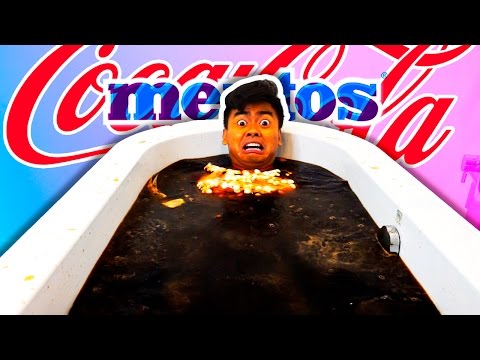 DIET COKE + MENTOS BATH CHALLENGE!