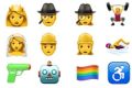 Some of the new and redesigned emoji that will soon appear on Apple platforms. 