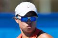 Alison Bai in action during day five of the Apis Canberra International. 