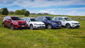 Last Year's Drive Car of the Year Small SUV Champion, the Volkswagen Golf Alltrack, faces some stiff competition this ...