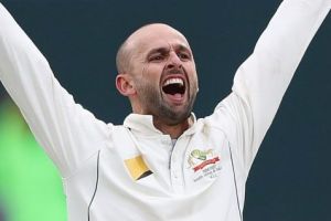 HOBART, AUSTRALIA - NOVEMBER 12: Nathan Lyon of Australia appeals unsuccessfully for the wicket of Temba Bavuma of South ...