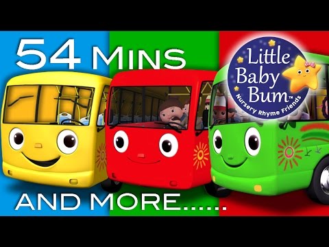 Wheels On The Bus | Plus Lots More Nursery Rhymes | 54 Minutes Compilation from LittleBabyBum!