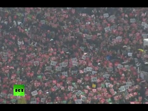 Rally against President Park in South Korea (streamed live)