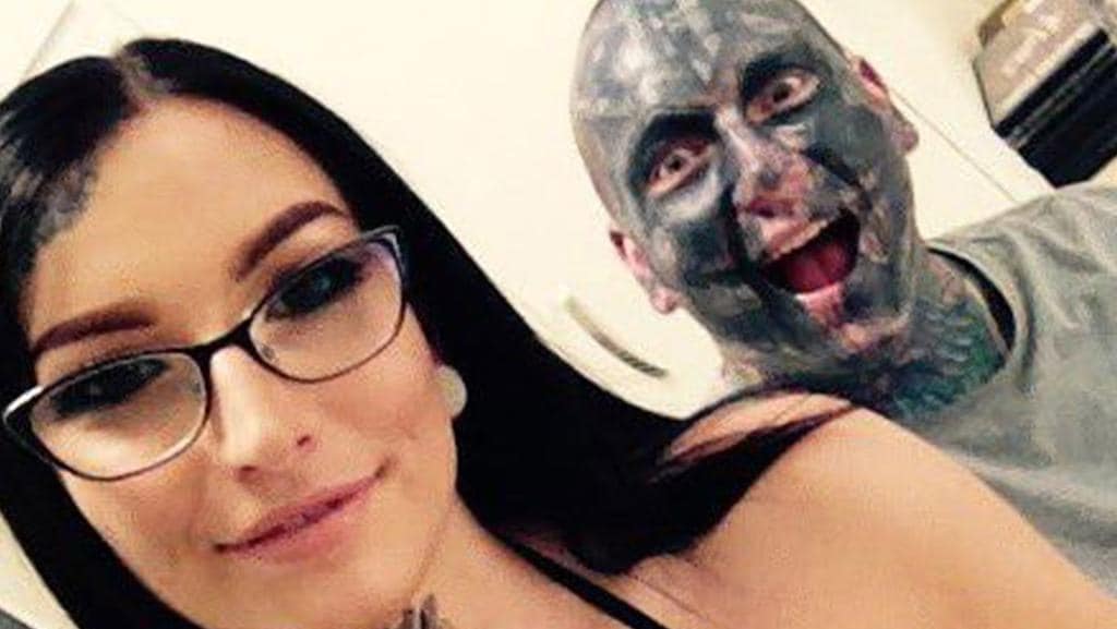 Shelsea Schilling, 20, and her former boyfriend Bronson Ellery, 24, known as Lizard Man.